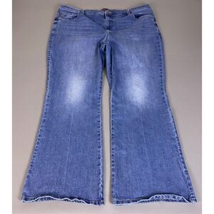 Gloria Vanderbilt Amanda Bootcut Jeans Women's Plus Size 20W Average‎ Blue Denim